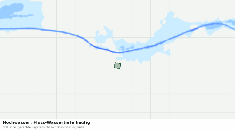 Statische Kartenansicht: Hochwasser: Fluss-Wassertiefe häufig