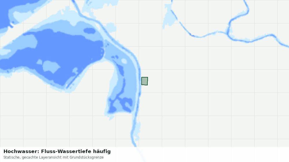 Statische Kartenansicht: Hochwasser: Fluss-Wassertiefe häufig