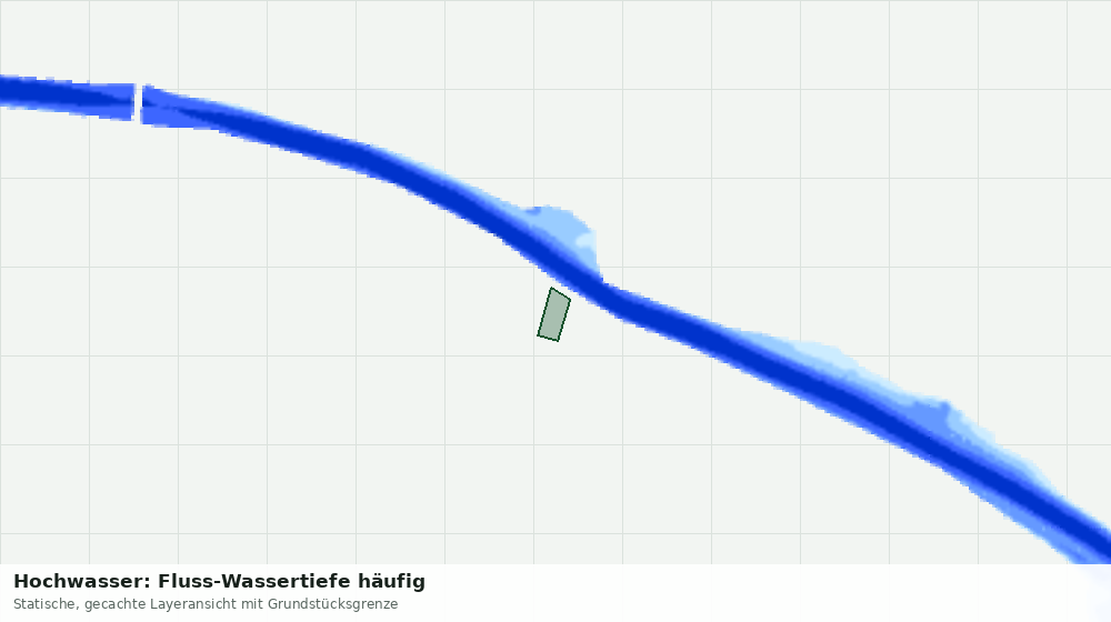 Statische Kartenansicht: Hochwasser: Fluss-Wassertiefe häufig