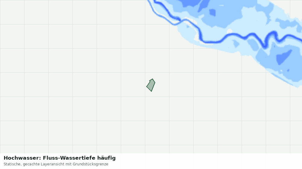 Statische Kartenansicht: Hochwasser: Fluss-Wassertiefe häufig