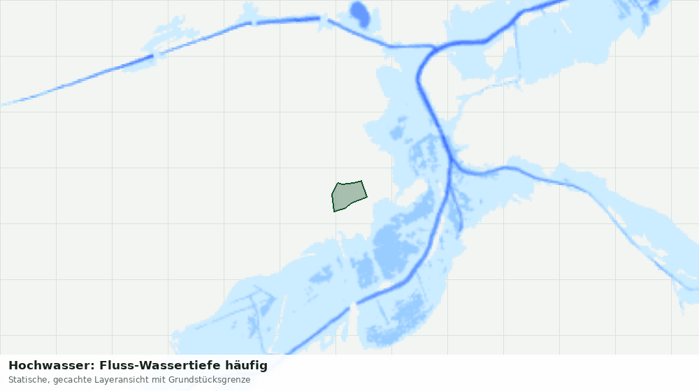 Statische Kartenansicht: Hochwasser: Fluss-Wassertiefe häufig