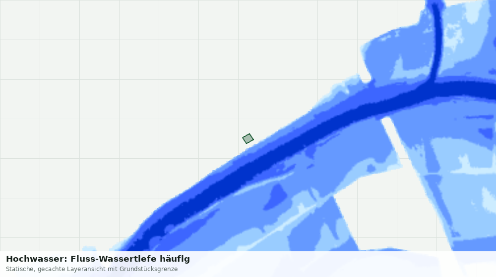Statische Kartenansicht: Hochwasser: Fluss-Wassertiefe häufig