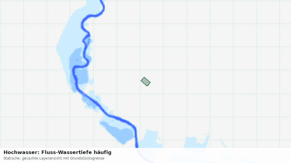 Statische Kartenansicht: Hochwasser: Fluss-Wassertiefe häufig