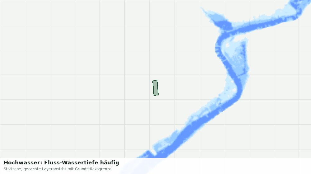 Statische Kartenansicht: Hochwasser: Fluss-Wassertiefe häufig
