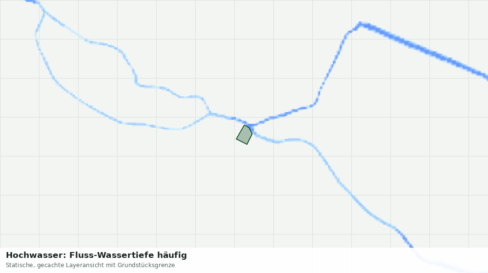 Statische Kartenansicht: Hochwasser: Fluss-Wassertiefe häufig