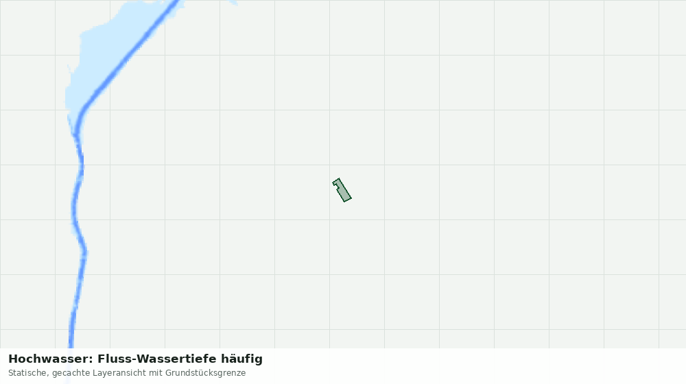 Statische Kartenansicht: Hochwasser: Fluss-Wassertiefe häufig
