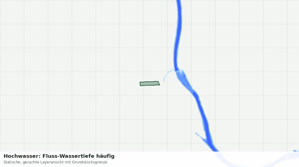 Statische Kartenansicht: Hochwasser: Fluss-Wassertiefe häufig