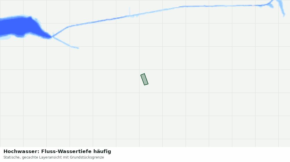 Statische Kartenansicht: Hochwasser: Fluss-Wassertiefe häufig