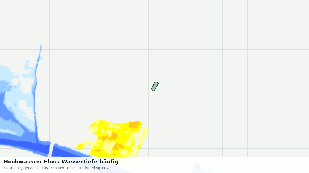 Statische Kartenansicht: Hochwasser: Fluss-Wassertiefe häufig