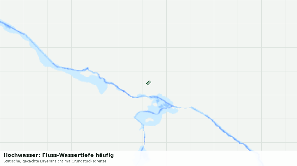 Statische Kartenansicht: Hochwasser: Fluss-Wassertiefe häufig