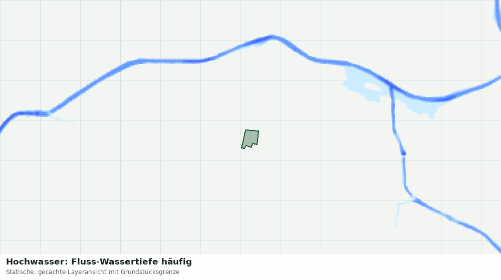 Statische Kartenansicht: Hochwasser: Fluss-Wassertiefe häufig
