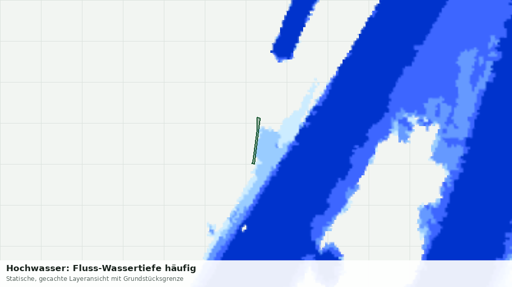 Statische Kartenansicht: Hochwasser: Fluss-Wassertiefe häufig