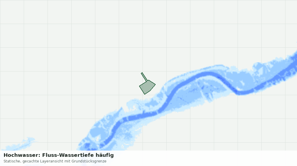 Statische Kartenansicht: Hochwasser: Fluss-Wassertiefe häufig
