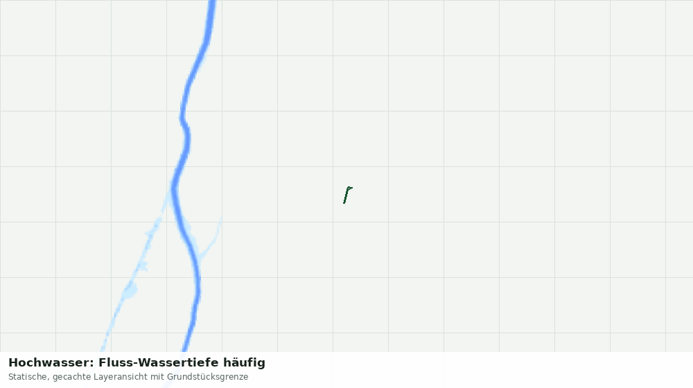 Statische Kartenansicht: Hochwasser: Fluss-Wassertiefe häufig
