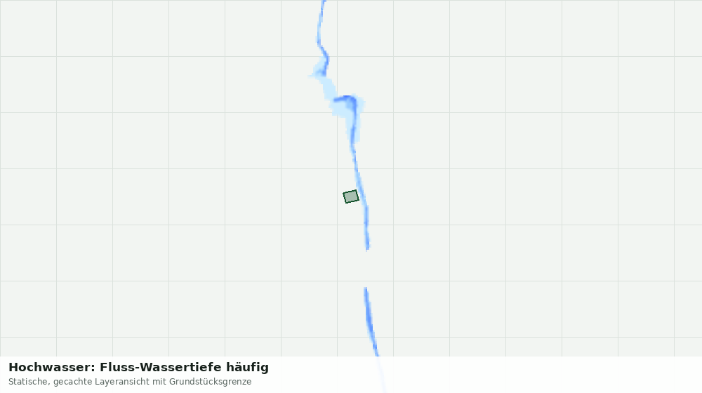 Statische Kartenansicht: Hochwasser: Fluss-Wassertiefe häufig