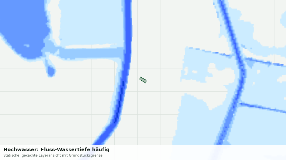 Statische Kartenansicht: Hochwasser: Fluss-Wassertiefe häufig