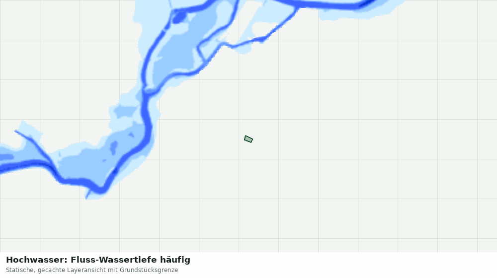 Statische Kartenansicht: Hochwasser: Fluss-Wassertiefe häufig
