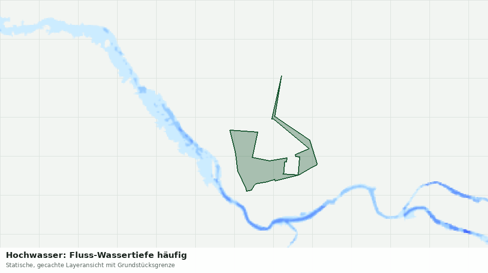 Statische Kartenansicht: Hochwasser: Fluss-Wassertiefe häufig