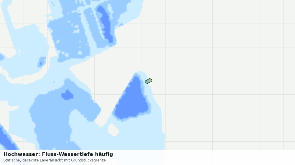 Statische Kartenansicht: Hochwasser: Fluss-Wassertiefe häufig