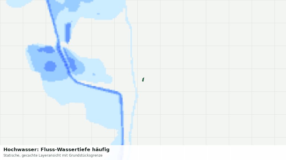 Statische Kartenansicht: Hochwasser: Fluss-Wassertiefe häufig