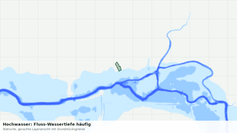 Statische Kartenansicht: Hochwasser: Fluss-Wassertiefe häufig
