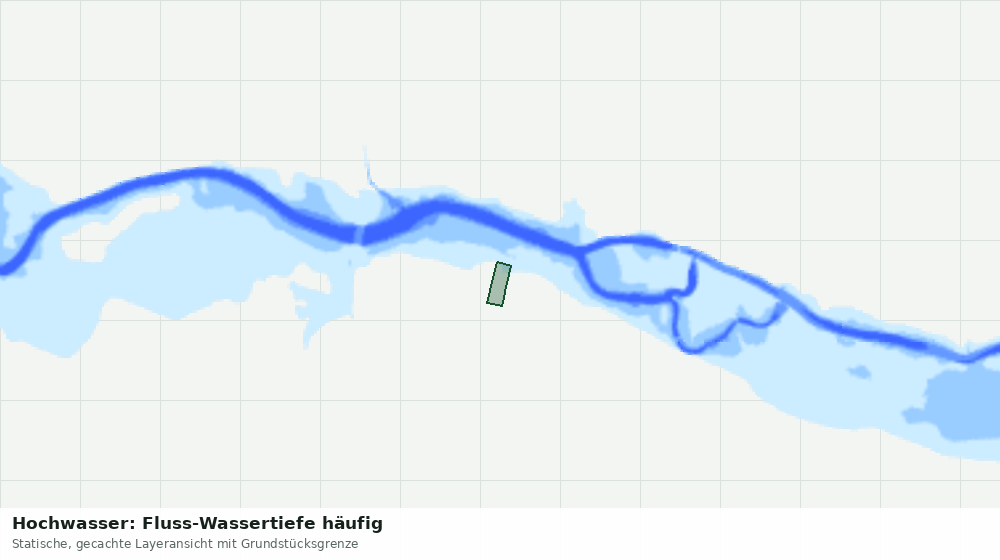 Statische Kartenansicht: Hochwasser: Fluss-Wassertiefe häufig