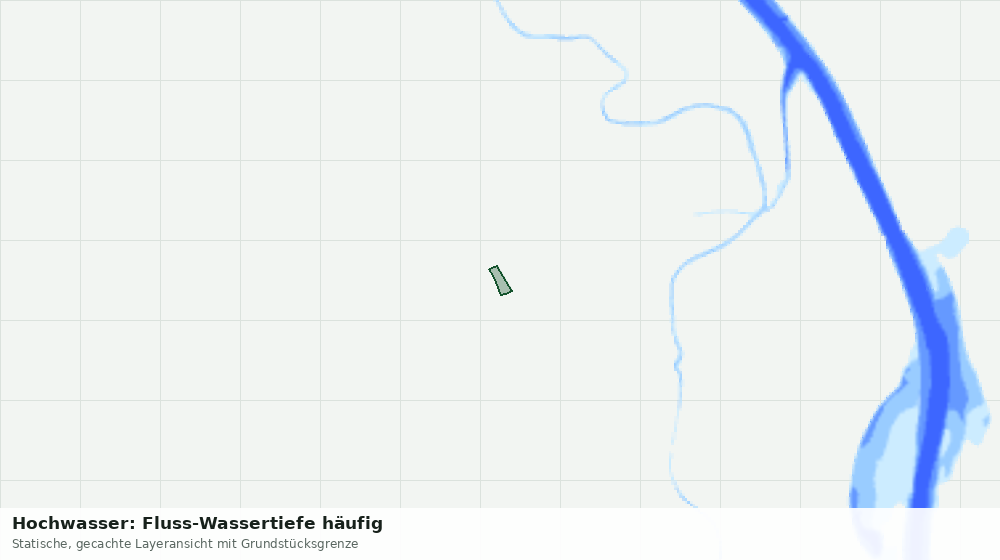 Statische Kartenansicht: Hochwasser: Fluss-Wassertiefe häufig