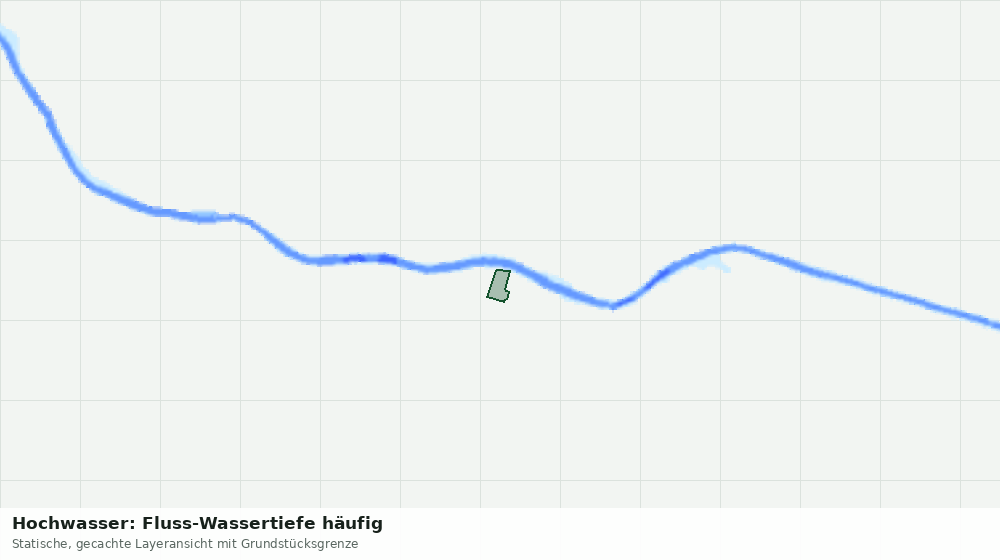 Statische Kartenansicht: Hochwasser: Fluss-Wassertiefe häufig