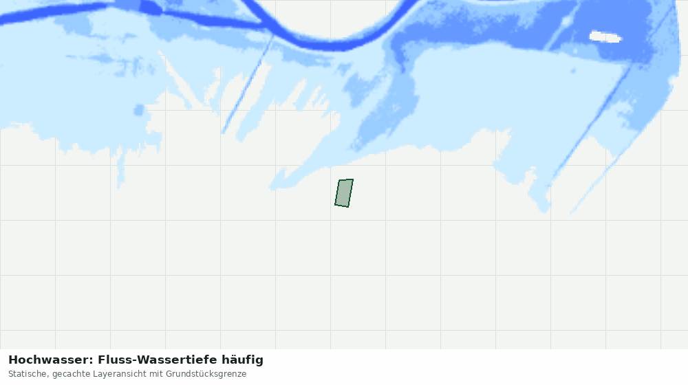 Statische Kartenansicht: Hochwasser: Fluss-Wassertiefe häufig