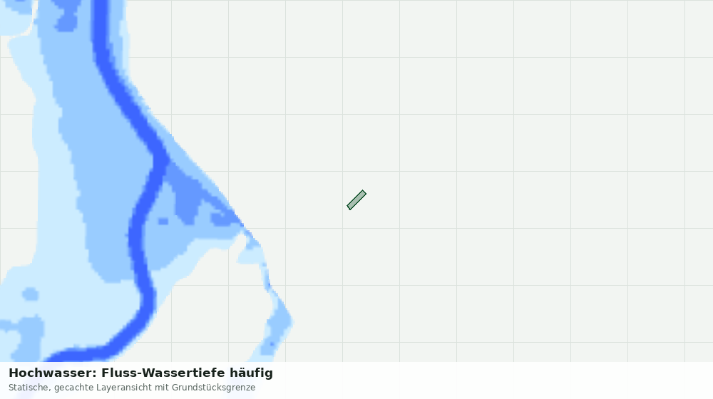 Statische Kartenansicht: Hochwasser: Fluss-Wassertiefe häufig