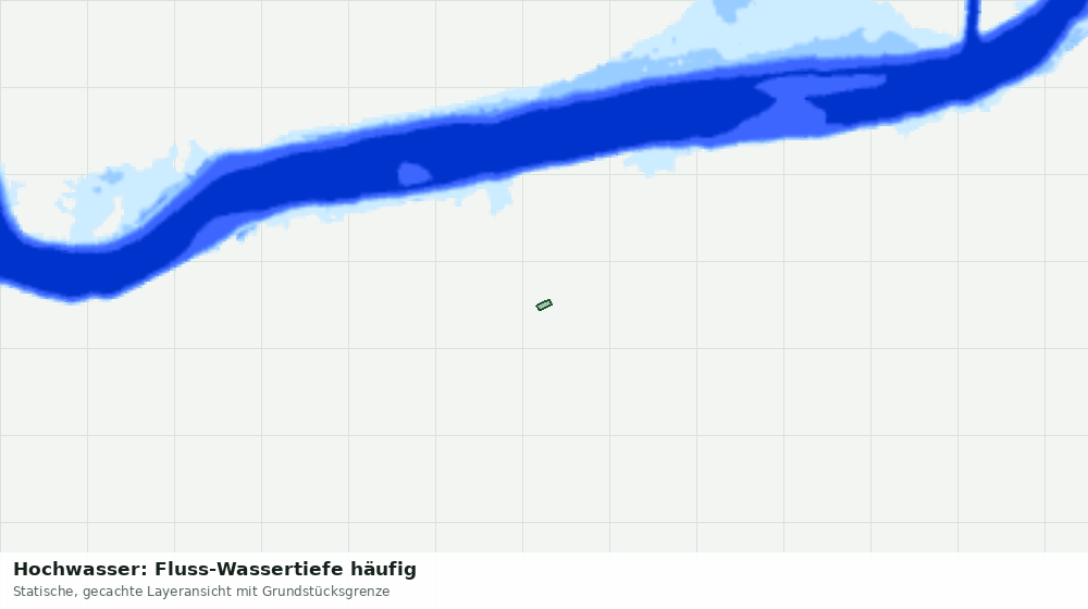 Statische Kartenansicht: Hochwasser: Fluss-Wassertiefe häufig