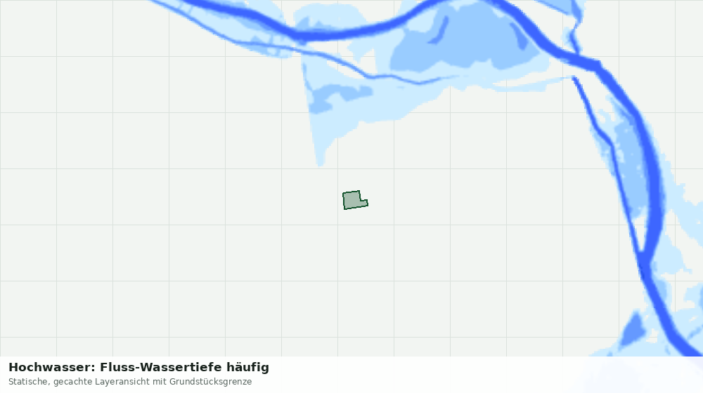 Statische Kartenansicht: Hochwasser: Fluss-Wassertiefe häufig