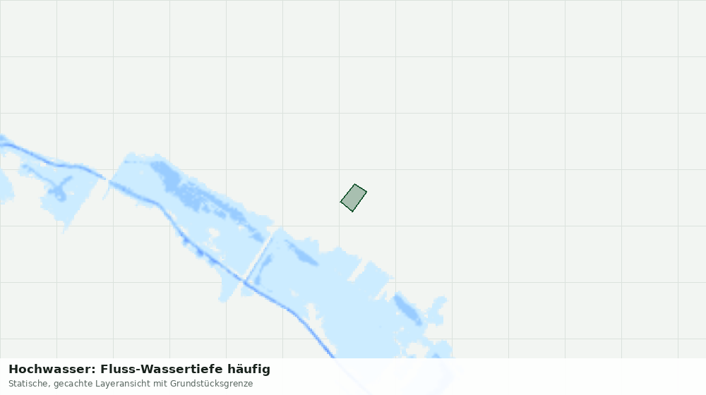 Statische Kartenansicht: Hochwasser: Fluss-Wassertiefe häufig