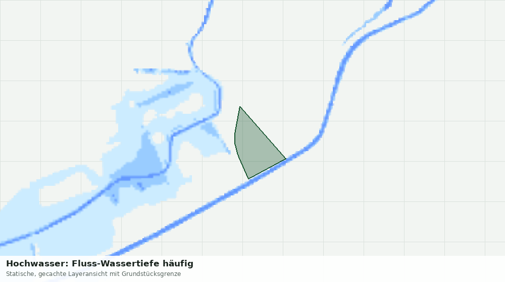 Statische Kartenansicht: Hochwasser: Fluss-Wassertiefe häufig