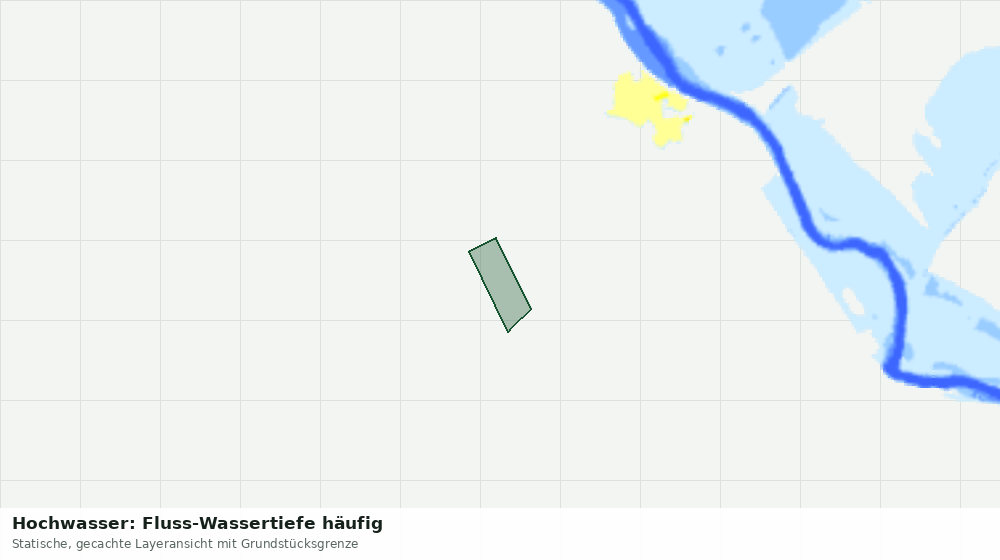 Statische Kartenansicht: Hochwasser: Fluss-Wassertiefe häufig