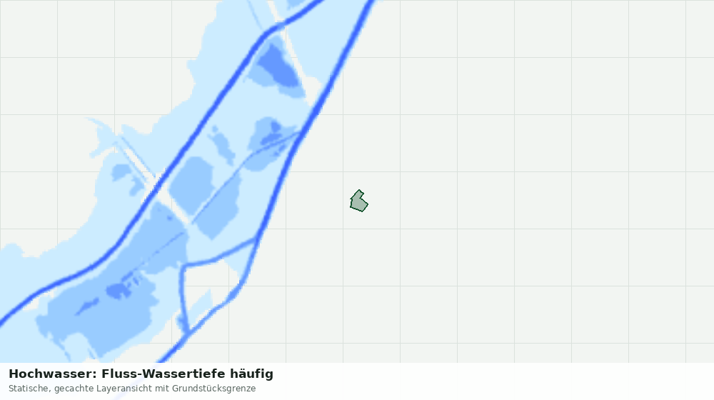 Statische Kartenansicht: Hochwasser: Fluss-Wassertiefe häufig