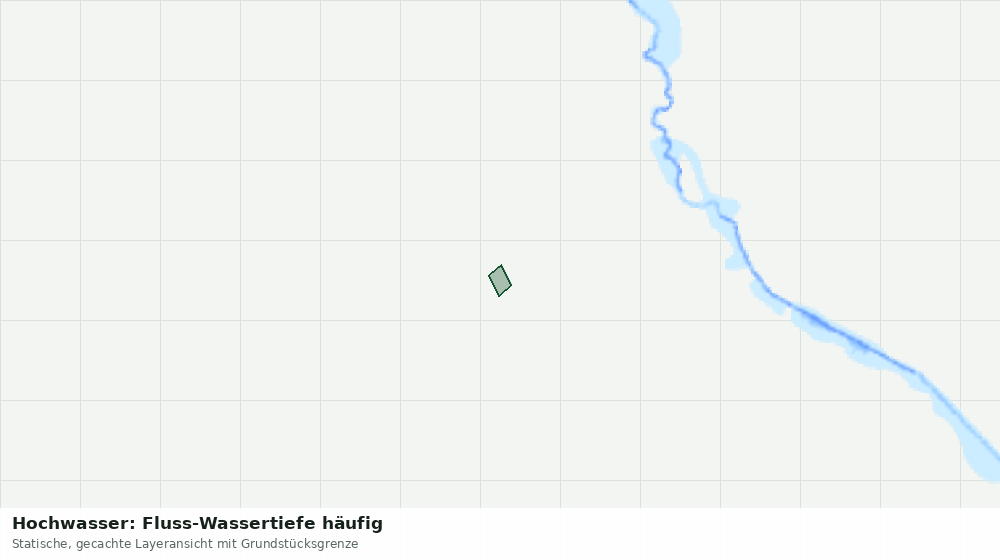 Statische Kartenansicht: Hochwasser: Fluss-Wassertiefe häufig