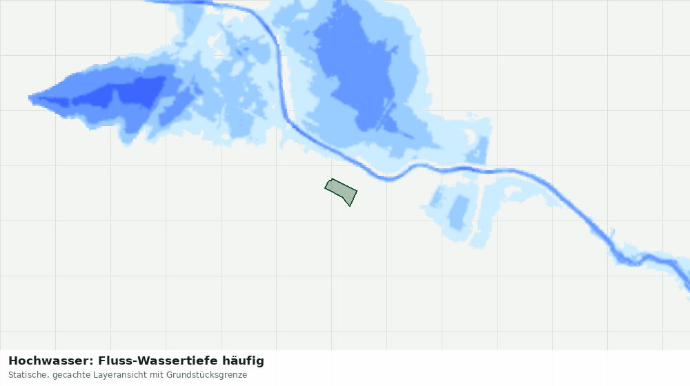 Statische Kartenansicht: Hochwasser: Fluss-Wassertiefe häufig
