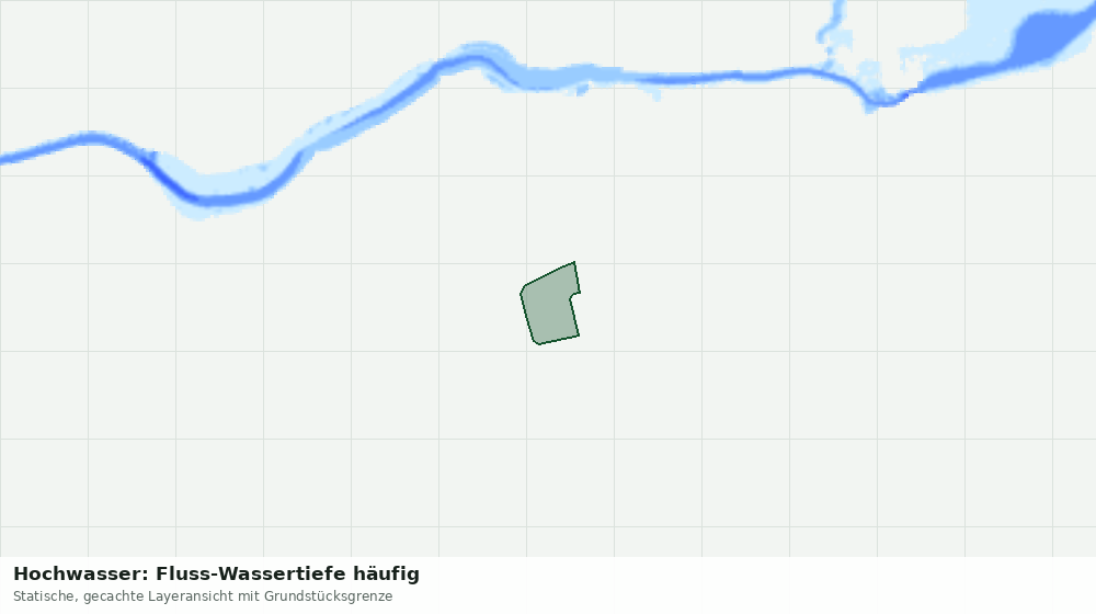 Statische Kartenansicht: Hochwasser: Fluss-Wassertiefe häufig