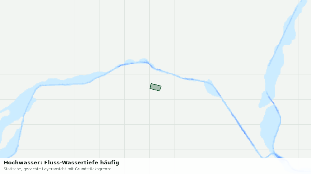 Statische Kartenansicht: Hochwasser: Fluss-Wassertiefe häufig