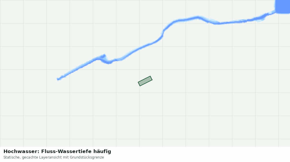 Statische Kartenansicht: Hochwasser: Fluss-Wassertiefe häufig