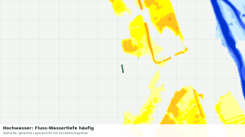 Statische Kartenansicht: Hochwasser: Fluss-Wassertiefe häufig