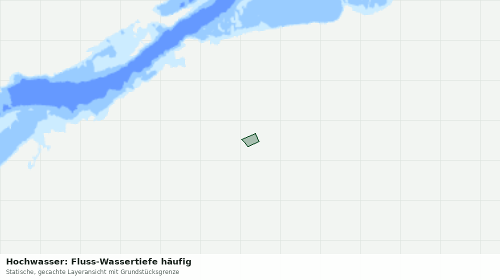 Statische Kartenansicht: Hochwasser: Fluss-Wassertiefe häufig