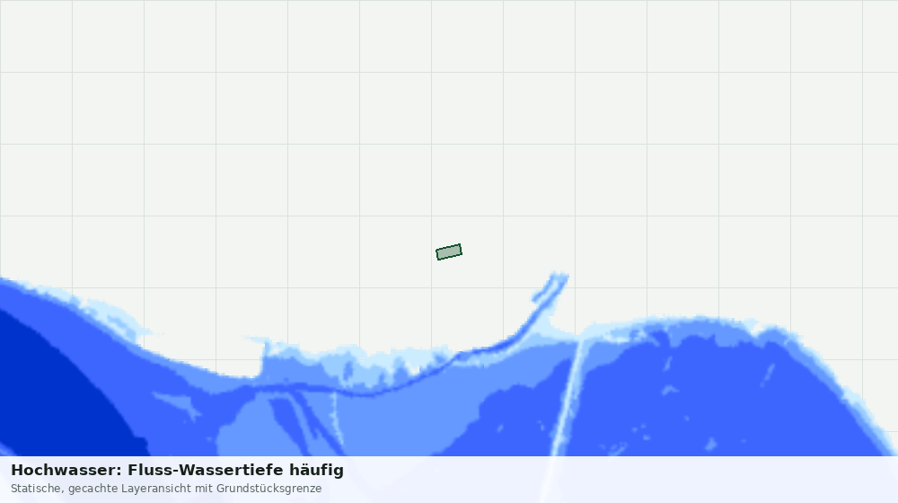 Statische Kartenansicht: Hochwasser: Fluss-Wassertiefe häufig