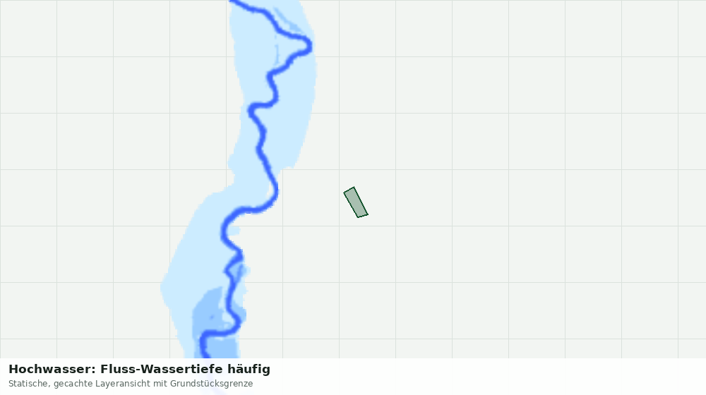 Statische Kartenansicht: Hochwasser: Fluss-Wassertiefe häufig