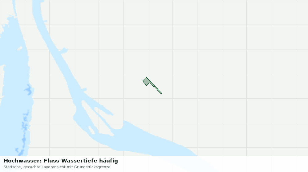 Statische Kartenansicht: Hochwasser: Fluss-Wassertiefe häufig