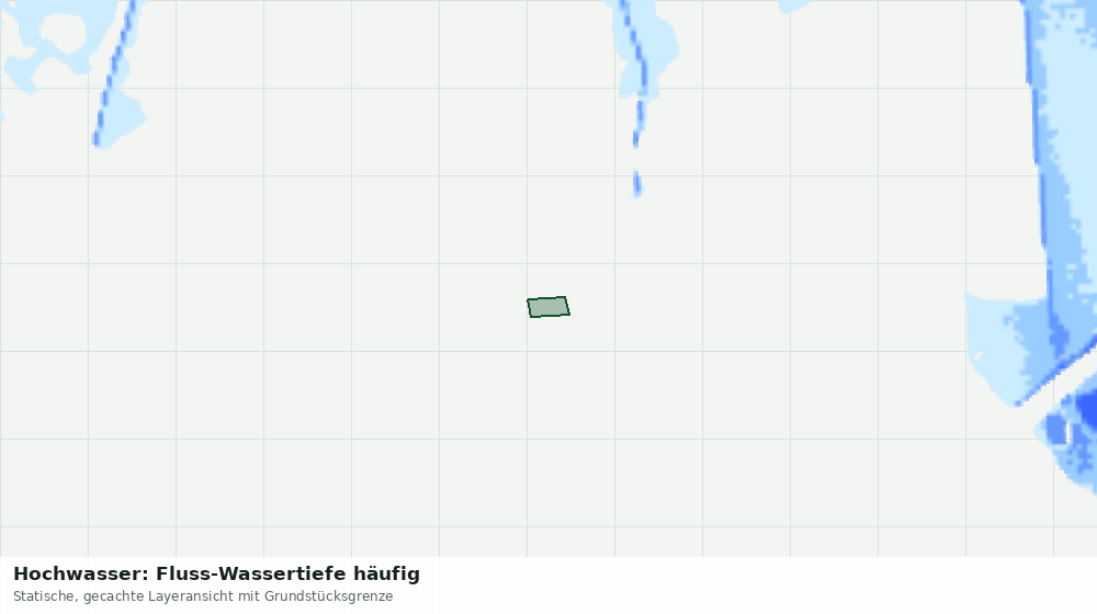 Statische Kartenansicht: Hochwasser: Fluss-Wassertiefe häufig