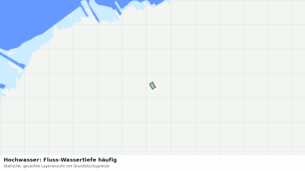 Statische Kartenansicht: Hochwasser: Fluss-Wassertiefe häufig