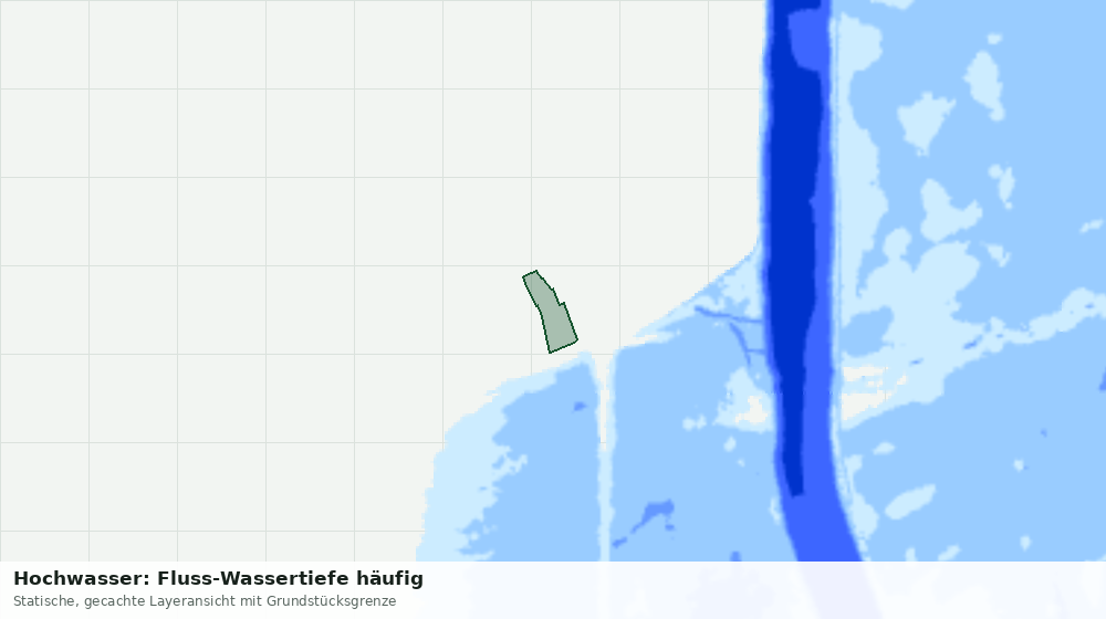 Statische Kartenansicht: Hochwasser: Fluss-Wassertiefe häufig