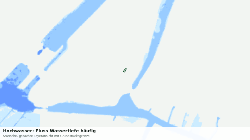 Statische Kartenansicht: Hochwasser: Fluss-Wassertiefe häufig